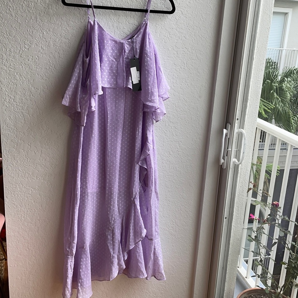 chiffon midi dress